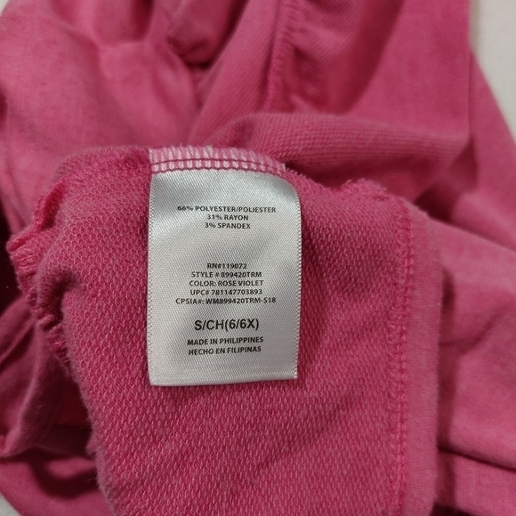 TROLLS POPPY PINK TERRY DRESS SIZE SMALL - Picture 7 of 7